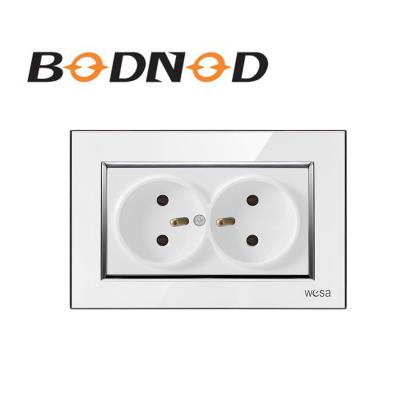 China Factory Price New Design Residential / Multipurpose European Double French Wall Outlet for sale