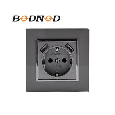 China Manufacture Residential/General Purpose China Eu Standard Universal USB Wall Socket for sale