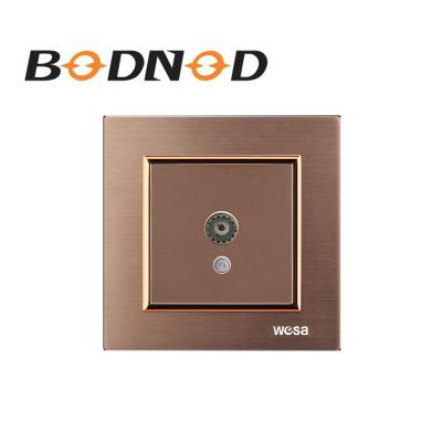 China China Manufacture Hot Sale Residential / Multipurpose EU Standard 1 In 1 Out Socket Electric Metal Wall TV Aluminum Frame for sale