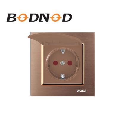 China New Design Factory Price Waterproof Wall Outlet Residential / Multipurpose European Aluminum Metal Frame for sale