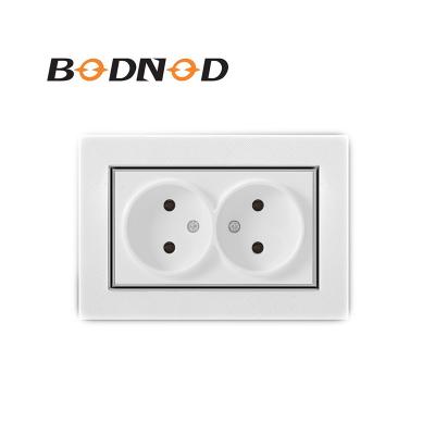 China Factory Price New Designs Europe Residential / Multi-Purpose Double Wall Socket for sale