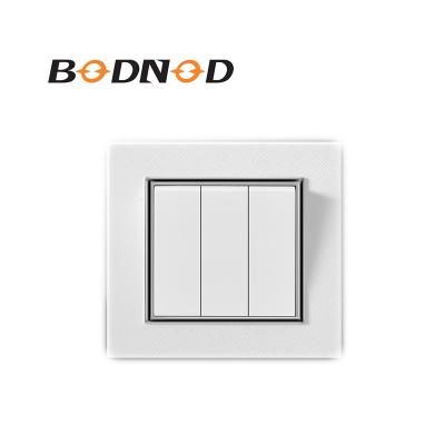 China Modern ABS / PC Fashion One Way 1 Strip Lighting Wall Switch European for sale