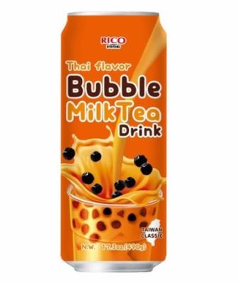 China RICO Thai Boba Milk Tea Natural Drink Can Prepare To Drink Boba In A Can Instant Drink 490g for sale