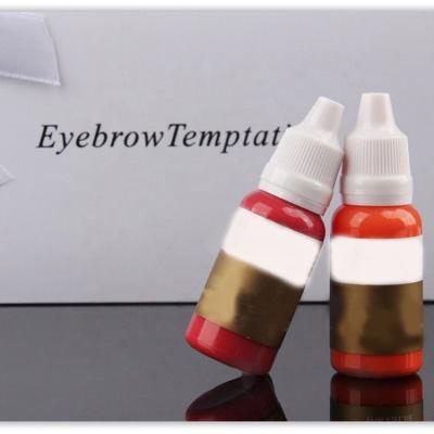 China Permanent Makeup Easy Coloring Tattoo Inks Light Coffee 8ml Liquid Makeup Dyes Tattoo Safe Supply For Professional Eyebrow Eyeline Microbl for sale