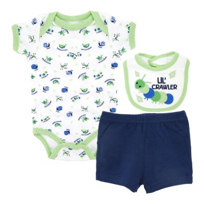 China Factory Made Cotton Antibacterial Outfits Baby Boy Clothing Baby Boy Infant Clothes for sale