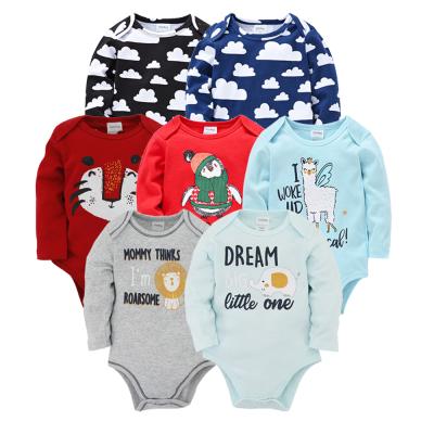 China New Arrival 100% Cotton Baby Clothes Long Sleeve One Piece Body Cotton Newborn Bodysuit for sale