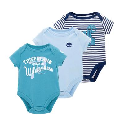 China Comfotable Best Selling 3pcs Baby Clothes Organic Cotton Baby One Piece Romper For Boy for sale