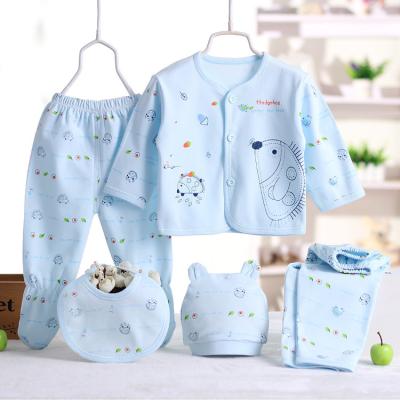 China Fashion 2020 5 Pcs/Set Children's Clothes Cotton Newborn 0-3 Months Clothing Set for sale