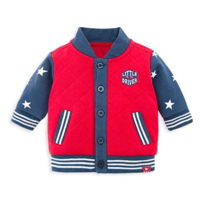 China Factory Retail Windproof Infant Clothes Winter Cotton Fill Red Baby Coat For Boy Jacket for sale