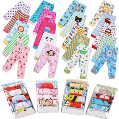 China Wholesale 100% Cotton Cartoon Print Baby Long Pants for sale