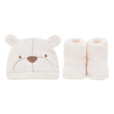 China 2018 Hand Made Baby Accessories Shoes Hat Set 100% Cotton Knit Warm Baby Accessories Toddler Boy Clothes for sale