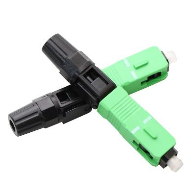 China FTTH Optical Drop Cable Field Assembly Connector SC Quick Connector For FTTH Drop Cable for sale