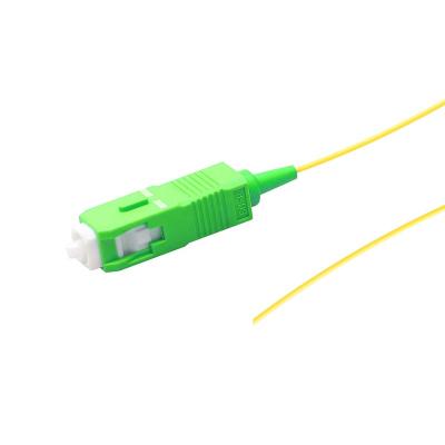 China FTTH Good Quality SC/APC 0.9mm Singlemode Fiber Optic Pigtail SC Pigtail for sale