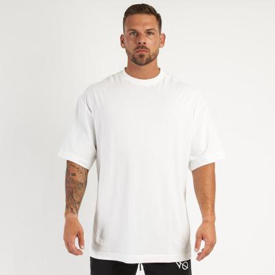 China 2022 Anti-Wrinkle TG033 Logo Oversize T-shirt Loose Fitness Custom Sports T-shirt Fashion For Men for sale