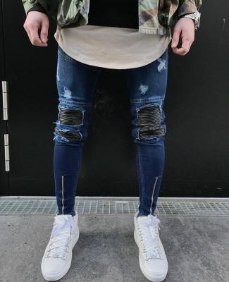 China Hot Sale Breathable Men's Lattice Breeches Men's Classic Ripped Pants TG032 for sale