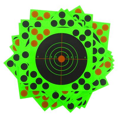 China Adhesive Target Shooting Shoot Aims Reactive Blooming Splatter Stickers 11cm Reactivity Shoot Aim Splatter Target Paper for sale