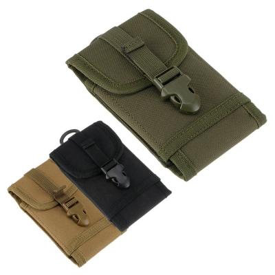 China 5.5 Inch Camouflage Mobile Phone Waist Bag Multifunctional Nylon Portable Outdoor Cover Mobile Phone Tactical Accessory for sale