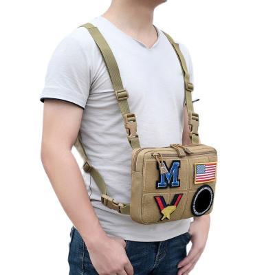 China Nylon Tactical Chest Bag Functional Military Quick Take Off Tool Bag Portable Training Working Hunting Cell Phone Pouches for sale