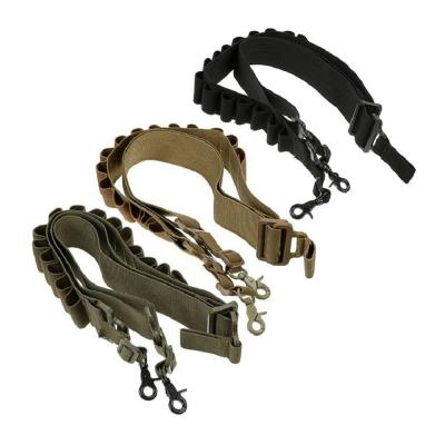 China Tactical Shotgun Belt 12/20 GA 2 Sling Shell Bandolier Holder Military Rifle 15 Point Shotgun Ammo Sling Cartridge Round Sling Belt/Tactical Belt for sale