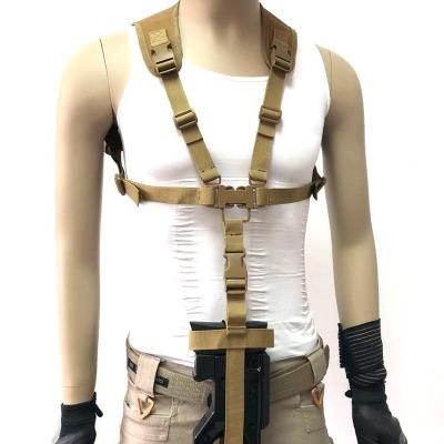 China Tactical Safety Adjustable Rope Vest Paintball Lanyard Shoulder Strap Hunting Airsoft Paintball Sling Rifle P90 Sling Rifle Belt Quick Release Lanyard Shoulder Strap for sale