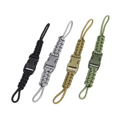 China Multifunctional Braided Link Lanyard Climbing Fabric Wholesale Outdoor Camping Tool Rope Bracelet for sale