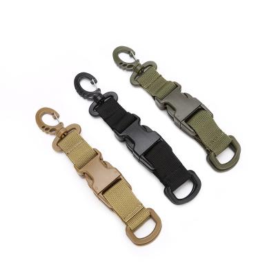 China Hang Buckle 3 Colors Outdoor Backpack Carabiner Waist Rotating Main D-Shaped Bag Hanging Ring Climbing Accessories Tactical Buckle for sale