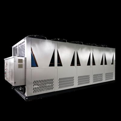 China Hotels 45 Tons Refrigeration Unit Packaged Scroll Air Cooled Glycol Chiller For Ice Rinks for sale