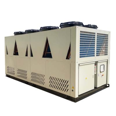 China High efficiency copper tube shell and 100-450kW capacity tube cooling type air cooled water chiller with screw compressor for sale