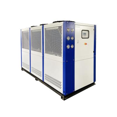 China Hotels 15 Ton 30 HP Low Temperature Air Cooled Water Chiller For Milk Cooling Unit for sale