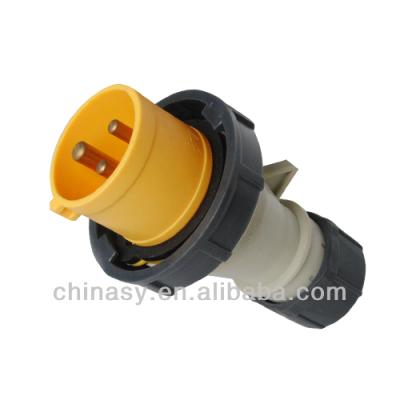 China IP67 industrial socket and socket, 16A-4H/100-130V, 2P+E, IP67, splashproof for sale