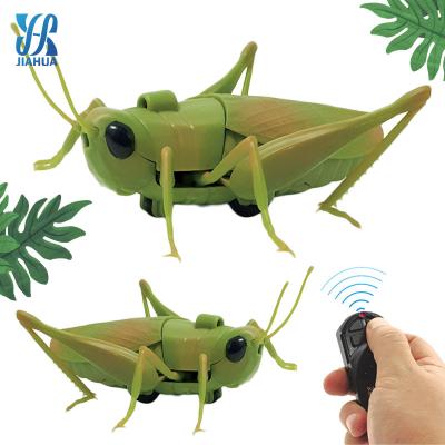 China Radio Insect Toy Simulated RC Insect Model Toys Mini Infrared Control Grasshopper Shaped Tricks Prank Electronic Scary Toys For Kids for sale