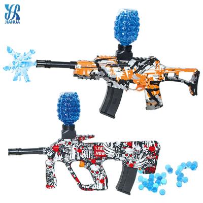 China Toy Gun Electric Bullet Water Beads Toy Gun Shooting Team Game Splatter Ball Water Guns Set Electric Water Bullet Ball Gun gel floc for sale