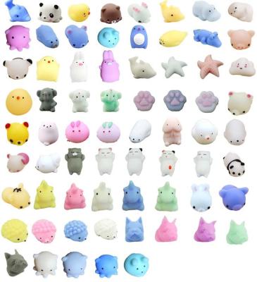 China Promotion Kawaii Stress Reliever Mochi Eco-friendly Material Toys Squirm Toy Squeeze Silicone Anti Stress Mochi Animal Toys for sale