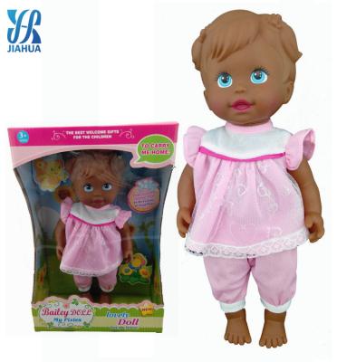 China Soft 2022 New Kid Gift Cheap Toy Kids Soft Brown Dolls Shop American Rubber Girl Clothes 33cm Baby Doll Wow for sale