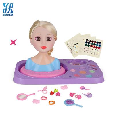 China DIY Educational Hot Hair Styling Practice Girl Doll Selling Girl Dress Play Plastic Baby - Doll Heads for sale