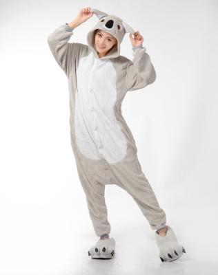 China Adult Gray Funny Cartoon Christmas Koala Animal Pajamas Breathable Agree for sale