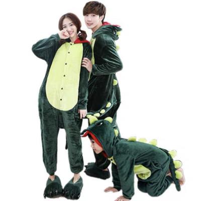 China QUICK DRY Flannel Cartoon Thickening Flannel Body Animal Onesie Full Body Long Sleeve Pajamas for sale