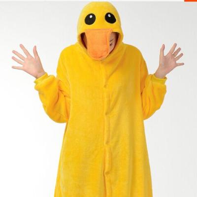 China Autumn Winter Duck QUICK DRY Yellow Couples Plain Pajamas for sale