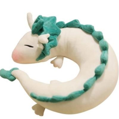 China White Dragon Plush Pillow Neck Pillow Neck Pillow Travel Pillow U Shaped 100% Polyester Fiber Plush Customized Color PP Cotton 11CM-30CM for sale