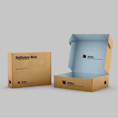 China Recyclable Custom corrugated gift fold box OEM factory eco friendly shipping paper mailer box packaging with logo paper packaging box for sale