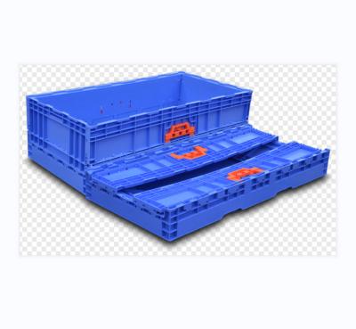 China Solid Box High Quality Collapsible Customized Plastic Folding Crate Vegetables Foldable Storage Collapsible Shipping Vented Boxes for sale