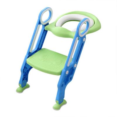 China Applicable Toilet Trainer With Step Stool Ladder Foldable Baby Potty Training Seat With Ladder for sale