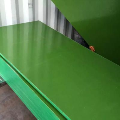 China Traditional PP Plastic Sheet Faced High Strength Plywood Green Color for sale