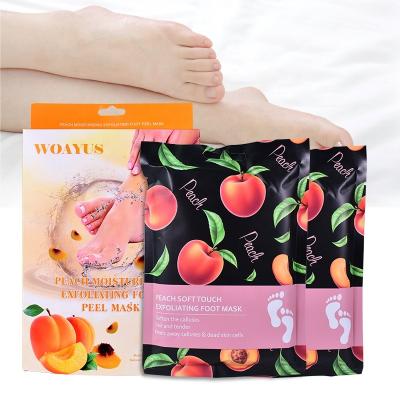 China Peeling Exfoliating Moisturizing Whitening Good Quality Feet Treatment Bump Footmask Hydro Sheet Peeling Exfoliating Foot Skin Natural Organic Foot Mask for sale