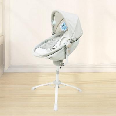 China Durable+adjustable Portable Luxury Round are 3-Gradetiming Function 300D Oxford Electric Baby Bassinet Cribs for Babies for sale