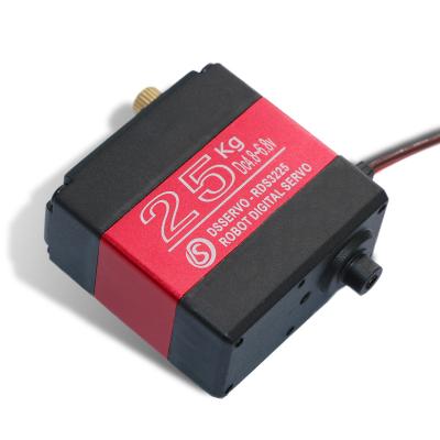 China RC Robot Dsservo RDS3225 25kg Motor robot servo with U Brackets RC Parts Digital Servos for Robotics Servo Motor for sale