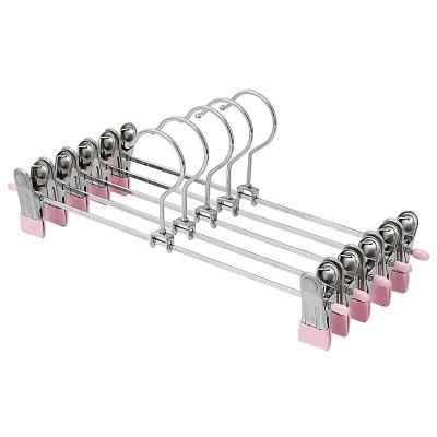 China Eco-friendly Metal Material Hanger With Clip Rose Hangers Manufacturer Wholesale Hangers High Quality Custom for sale