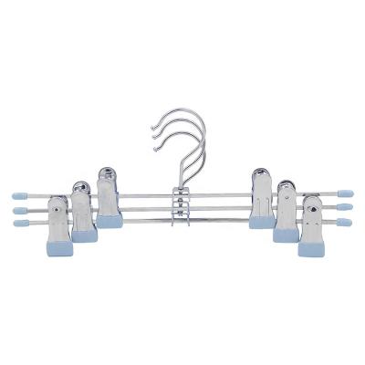 China Clip Hangers Eco - Friendly Material Fabrics Hanger With Multifunctional Clips Hangers for sale