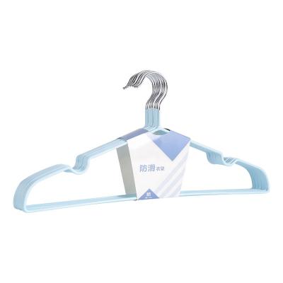 China Eco-friendly Material Plastic Coated Wire Coated Coat Hangers Wire Coat Hanger For Laundry Room for sale