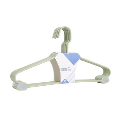 China Eco-friendly material metal pants hanger laundry pants wire hanger bule color clothing hangers for sale